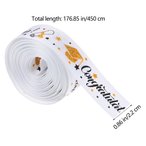 1Roll Abschlussschleife Aus Polyester Für DIY Geschenkverpackung 2