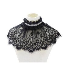 Lace Black Fake Neckline Collar Decoratief Vrouwen 1