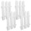 4 Randafsluiting Bloembed 20,00x17,00x1,00 Cm Wit 8