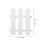 4 Randafsluiting Bloembed 20,00x17,00x1,00 Cm Wit 2