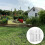 4 Randafsluiting Bloembed 20,00x17,00x1,00 Cm Wit 11