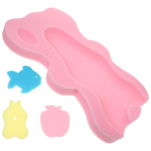 Badspons Babyondersteuning Douche Met Lange Handgreep Pad Pasgeboren 2