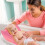 Badspons Babyondersteuning Douche Met Lange Handgreep Pad Pasgeboren 11