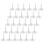Raindrops 100 Compacte Duimspijkers Transparant Plastic 8