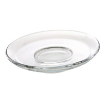 Glass Saucer High Durability Clear Glass Tea Dish Coaster Decorative Plate For Tea Party