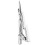 Zilveren Dasclips Herenmode Accessoire Man 10