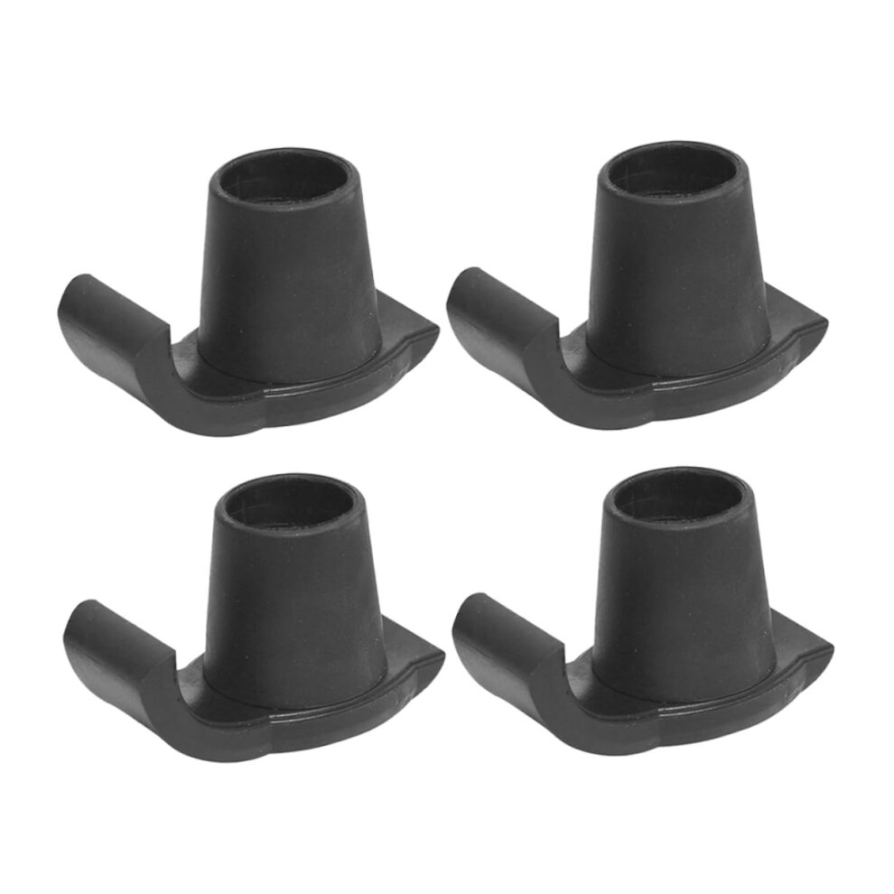 Slip Walker Ski Glides, 4 Pcs, Shock-Absorbing Foot Cushions, Stable Balance, Elderly Walker Compatible Cane