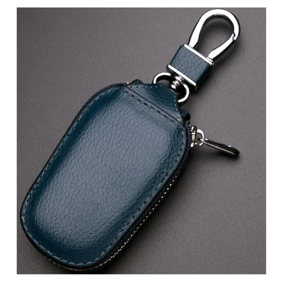 Car Key Cover Scratch-Resistant Dust-Proof Key Fob Case Smart Keychain Holder Bag Blue 9393856312832