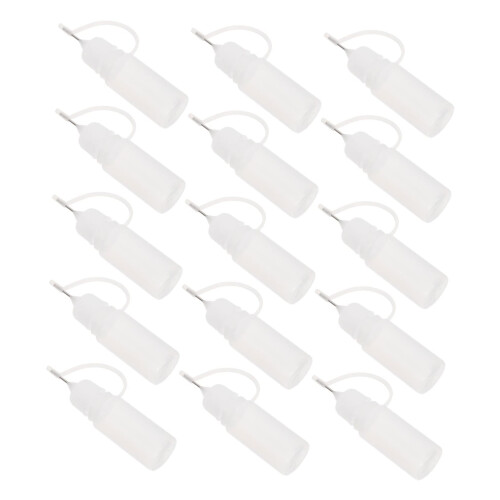 Pinhole Dispenser Bottles 15Pcs Transparent Empty Containers Oil Glue Paint Applicator DIY Projects Precise Application