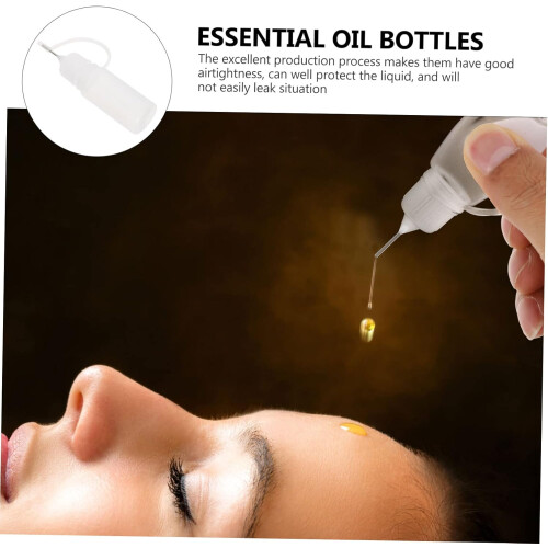Pinhole Dispenser Bottles 15Pcs Transparent Empty Containers Oil Glue Paint Applicator DIY Projects Precise Application 2