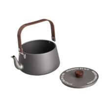 Camping Kettle With Handle Camping Pot Teapot For Camp Hiking Travel Outdoor Backpacking Gray