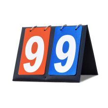 Score Flipper Basketball Scorekeeper Table Top Portable Two-Digit Scoreboard Blue Orange Durable