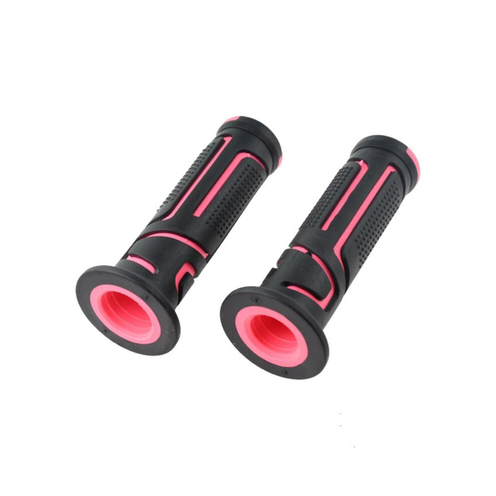 Motorcycle Grips 22Mm 24Mm Fits 22Mm And 24Mm Handlebar Diameters 2-Piece Pit Bike Grips Pink 9354506260262