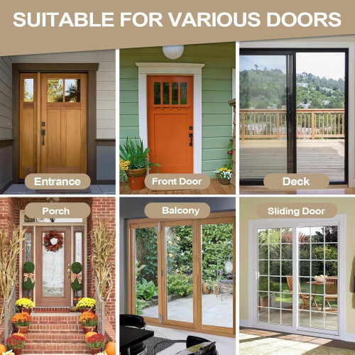 Cat Screen Entry Liner Easy Install Protector Panel Foldable Pet Door Screen With Secure Zipper Closure For Stairs 2