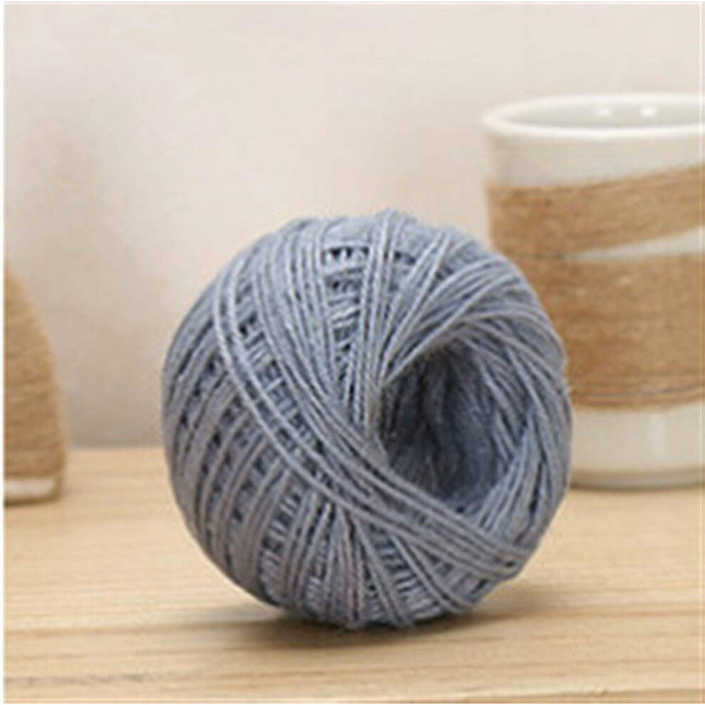 Natural Jute Twine 50 Meters 2Mm Gray Natural Hemp Rope For Gift Wrapping And Diy Sewing Cords 9016109385581