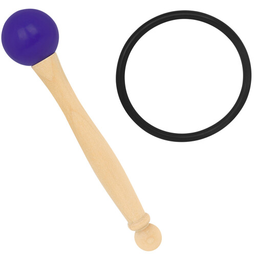1Ensemble Marteau Bol Bois Violet Et Anneau Élastique