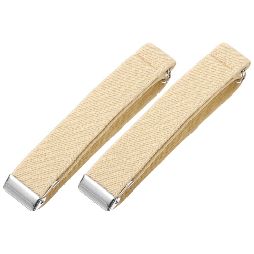 Sleeve Garters Cuff Kaki Polyester Elastisch 1 Paar 2