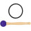 1Ensemble Marteau Bol Bois Violet Et Anneau Élastique 6