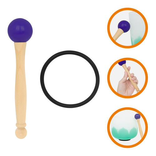 1Ensemble Marteau Bol Bois Violet Et Anneau Élastique 2