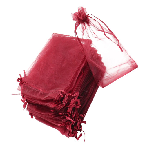 200 Pcs Gauze Drawstring Bag Jewelry Storage Pouch