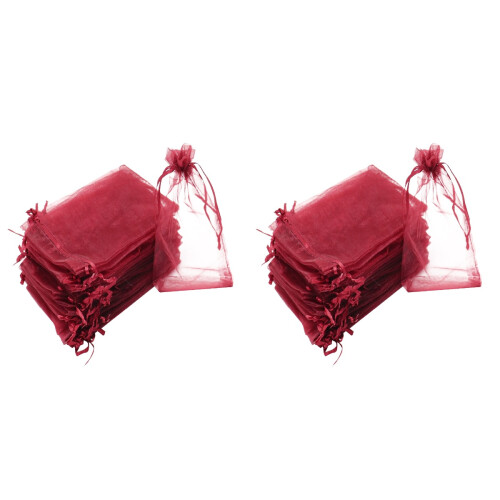 200 Pcs Gauze Drawstring Bag Jewelry Storage Pouch 2