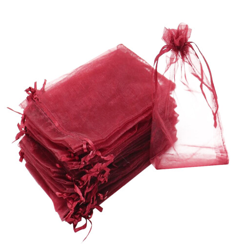 200 Pcs Gauze Drawstring Bag Jewelry Storage Pouch 1