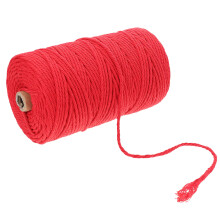 1set Cotton Rope Red For Diy Projects And Craft Making