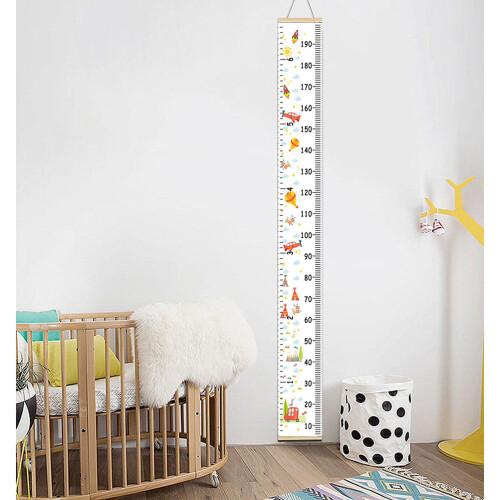 Wall Ruler Growth Chart Decoratief Noordse Canvas Kind 1