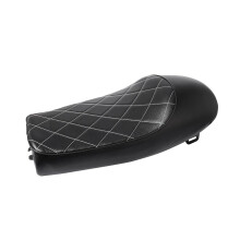 Motorcycle Seats Universal Custom Brat Style Flat Pan Cafe Racer Vintage Replacement Hump Saddle for Harley Color A1