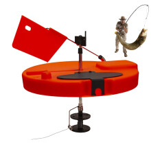 Ice Fishing Flag, Ice Fishing Rod Flag, Orange Flags, Angler Tackle Outdoor Fishing Gear For Men And Women