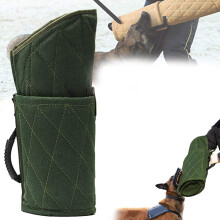 Dog Bite Sleeve Training Arm Protection, Jute Material, For Small And Medium Dogs, Fits Both Sleeves, Green