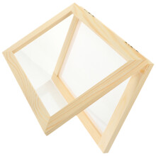 Papierherstellungsschöpfsieb Mit Holzrahmen Und Folie Für Handarbeit