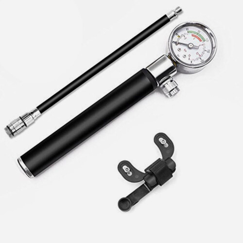 1Set Stevige Fietspomp Met Manometer Compact En Lekvrij Ontwerp 1
