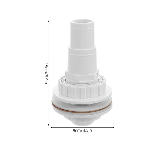 Return Jet Fitting Für Above Ground Pool Mit Dichtungen Und Schlauchadapter 1