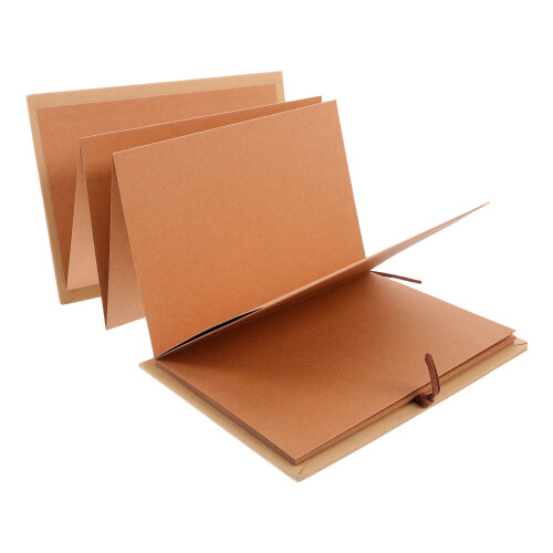 2Stk Kraftpapier Hardcover 36 Seiten Scrapbook