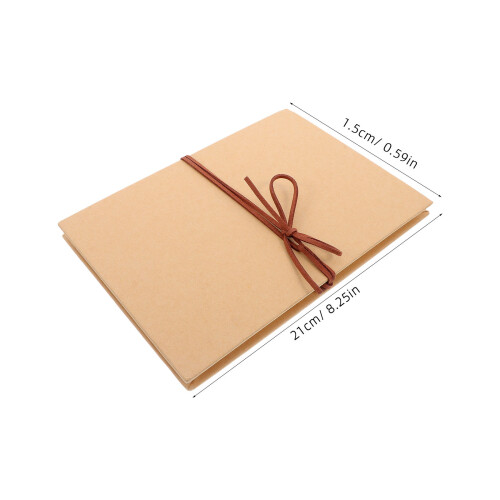 2Stk Kraftpapier Hardcover 36 Seiten Scrapbook 2