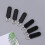 Zipper Slider Retainers Gevormde Sliders Zwart 20 Set 4