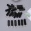 Zipper Slider Retainers Gevormde Sliders Zwart 20 Set 3