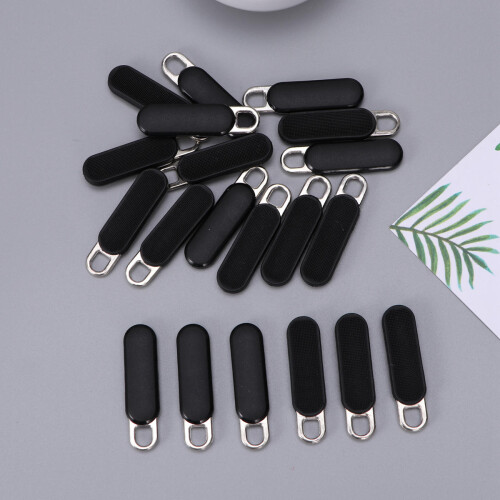 Zipper Slider Retainers Gevormde Sliders Zwart 20 Set 2