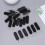 Zipper Slider Retainers Gevormde Sliders Zwart 20 Set 8