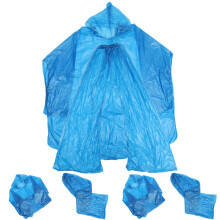 3 Sets Volwassen Gele Regenjaspakken Poncho's Voor Volwassenen