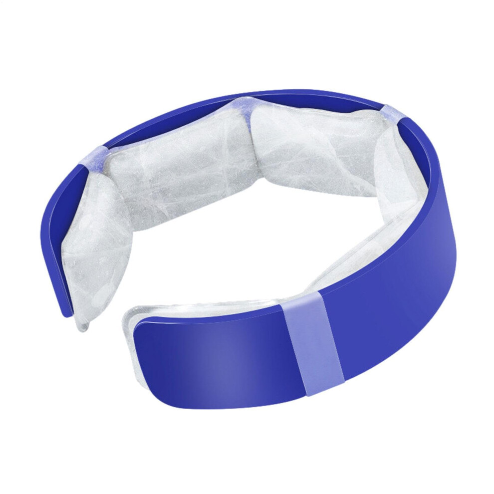 Blue Cooling Neck Wrap Wearable Ice Cooling Tube Neck Band Reusable Cold Neck Cooler For Outdoor Sports Band