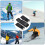 Ski Holders Adjustable Ski Bag Strap Snowboard Gear Organizer Universal Compatibility Ski Transport Storage Strap 3