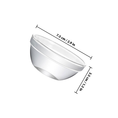 2Stk. Transparente Dessertschüsseln Für Und Pudding 1