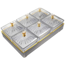 1 Set Snackteller Mit Deckel Und Tablett Für , Süßigkeiten, Desserts