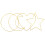 4Stk Dreamcatcher Reifen Metallringe Sternform Basteldraht Makramee 8