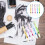 5Pcs Reusable Calligraphy Brush Pens with Nylon Tip Assorted Colors 11