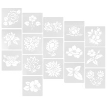 Flower Stencils Voor Creatieve Activiteiten 16 Stuks 5,89 Inch