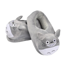 Totoro flauschige Hausschuhe Kinder Frauen Indoor rutschfeste Winterschuhe Einheitsgröße Cartoon