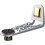 Projector Wall Mount L-Shape Bracket Hollowed-Out Design Adjustable Angles Space-Saving Silver Gray 2